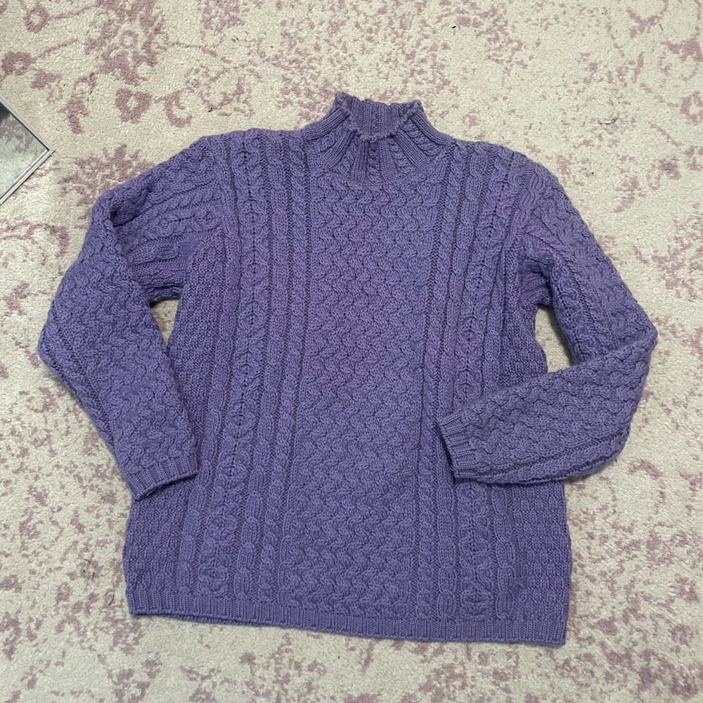 Irish sweater womens Cable Knit